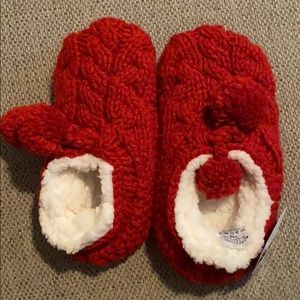 Lands End Red slippers
